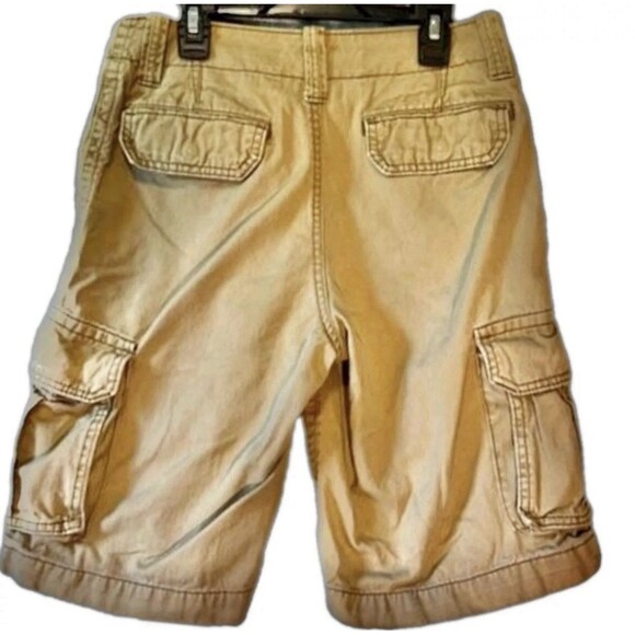 Aeropostale Cargo Shorts Khaki Tan Mens Size 27 Pockets Utility Work Casual - Picture 3 of 6